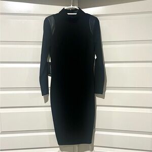 Eva Longoria for The Limited Form Fitting Black Dress